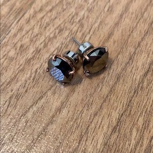 FOSSIL metallic stone stud earrings